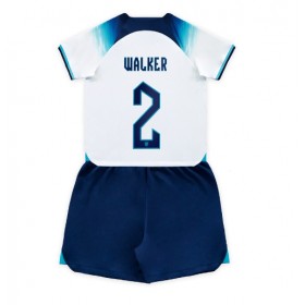 England Kyle Walker #2 Hemmakläder Barn VM 2022 Kortärmad (+ Korta byxor)